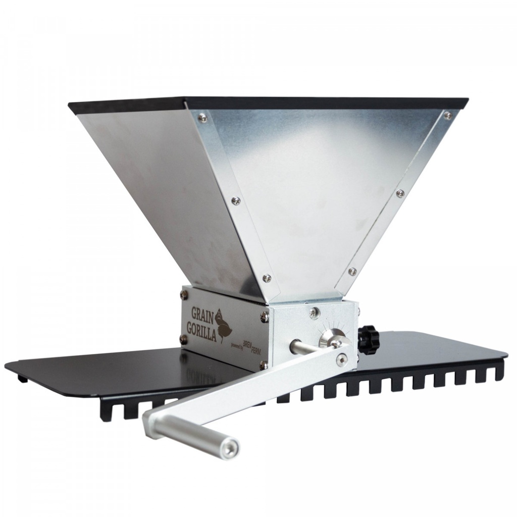Brewferm Grain Gorilla moulin à malt à rouleaux ajustables en inox