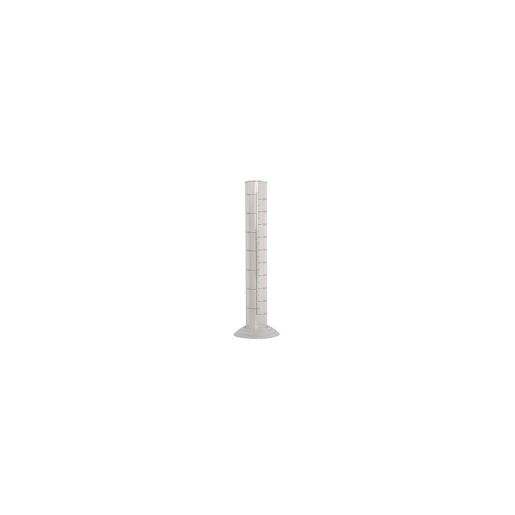 Eprouvette graduée 200 ml- plastique résistante à l'alcool