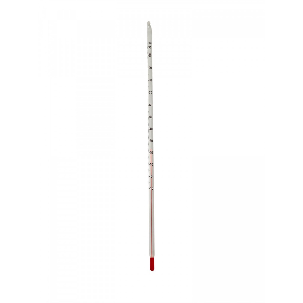 Thermomètre à alcool rouge -10 à 110 °C